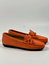 Mona car shoes orange mocka